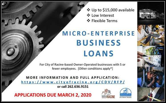 City of Racine 2020 Small Business Loans – MICRO FUND